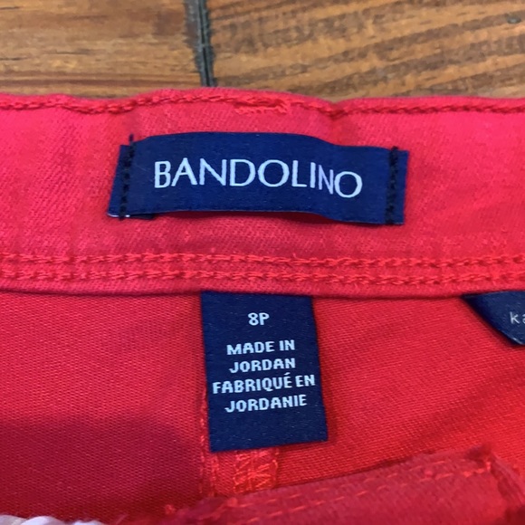 New Bandolino red boyfriend shorts 8P - Picture 3 of 5